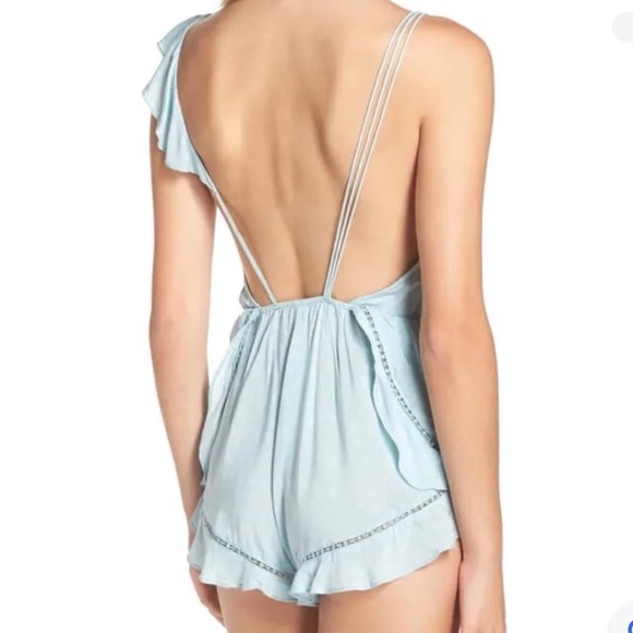 Free People Intimately One of These Days Romper in Sea-foam Size Small - Picture 2 of 11